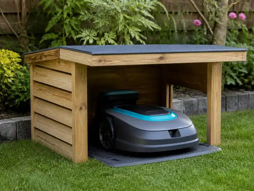 Come creare una casa per robot tagliaerba fai da te in legno