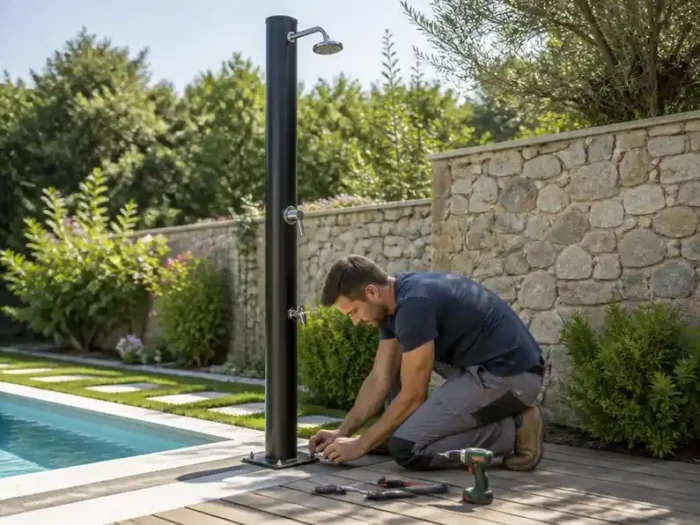 Guida pratica all'installazione di una doccia solare da giardino
