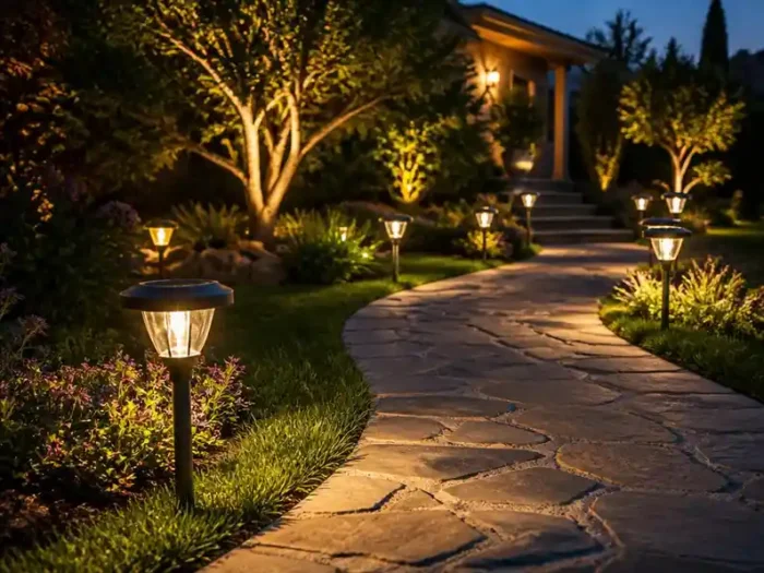 Come posizionare le luci solare per esterno in giardino