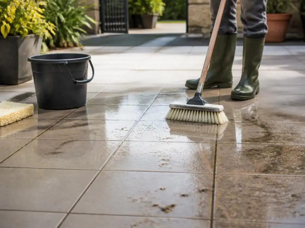 Come pulire le mattonelle per esterno in cemento e mantenerle nuove