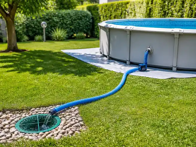 Come svuotare la piscina fuori terra senza rovinare il prato