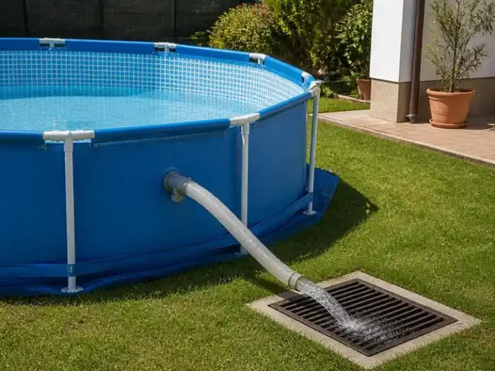 Dove scaricare l'acqua per svuotare la piscina fuori terra in regola