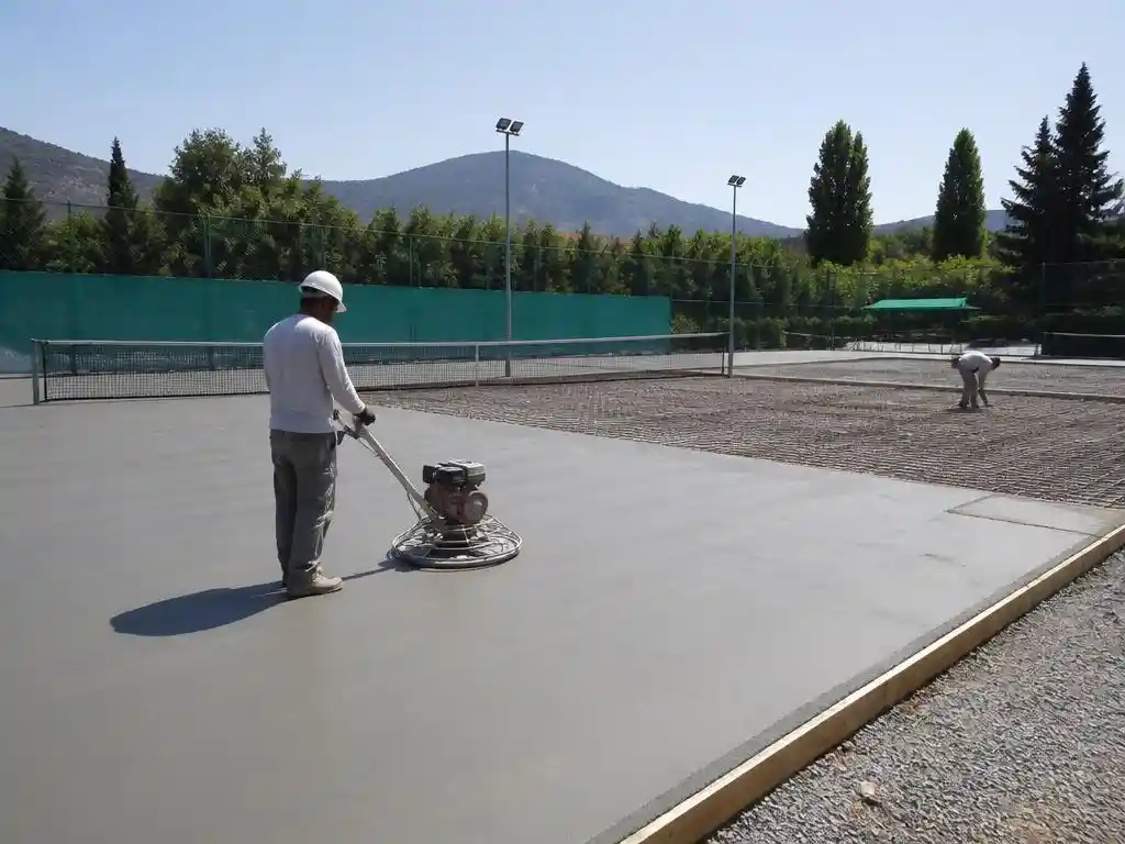 Guida alla costruzione campo da tennis in cemento perfetto