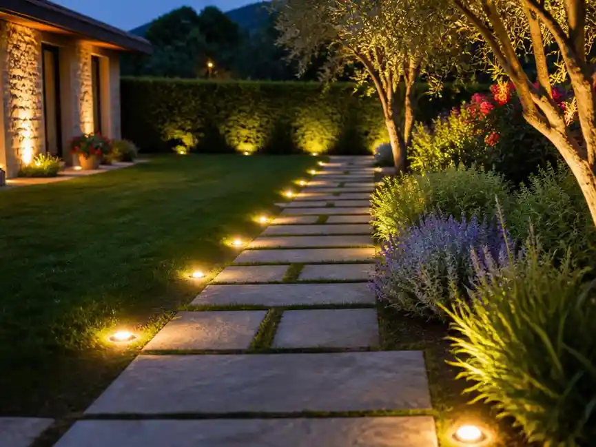 Idee creative per illuminare il giardino con segnapassi a incasso