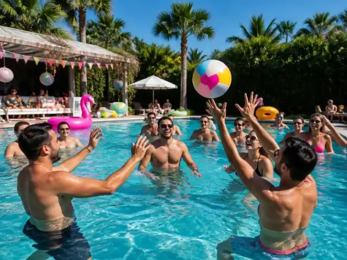 Idee per un pool party: i giochi da fare in piscina adulti