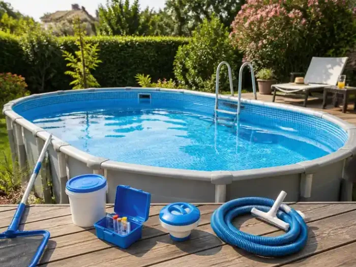 Manutenzione efficace per la vostra piscina ovale fuori terra
