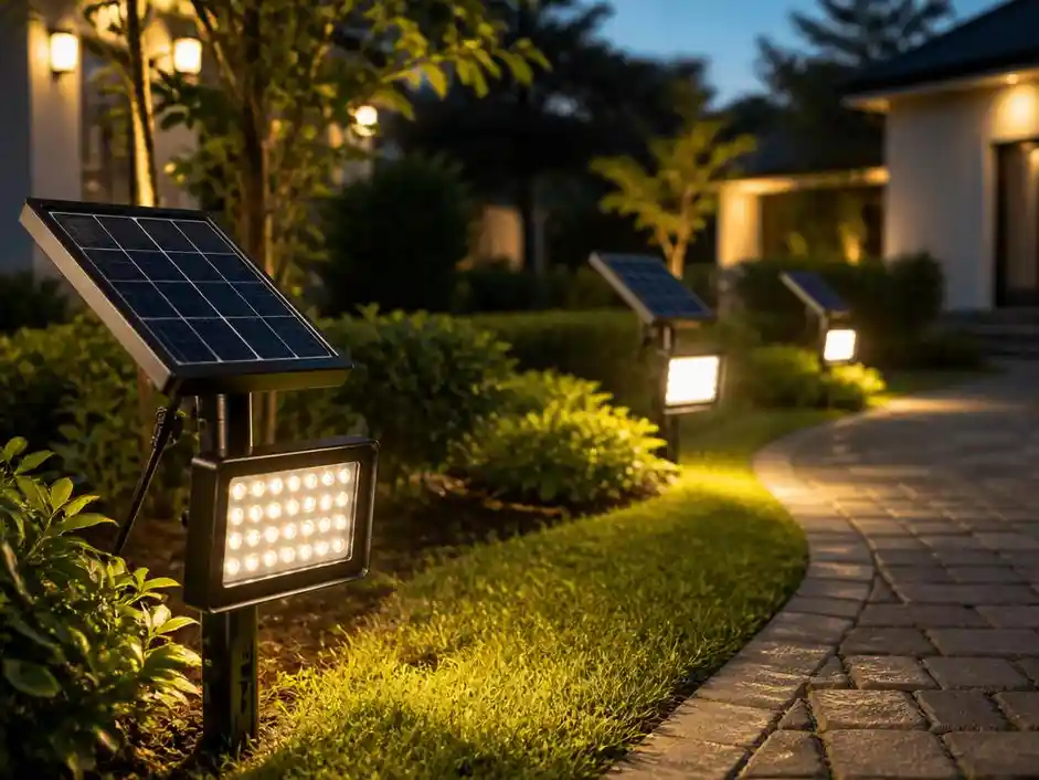 Scegliere i migliori fari a led solari per illuminare il giardino