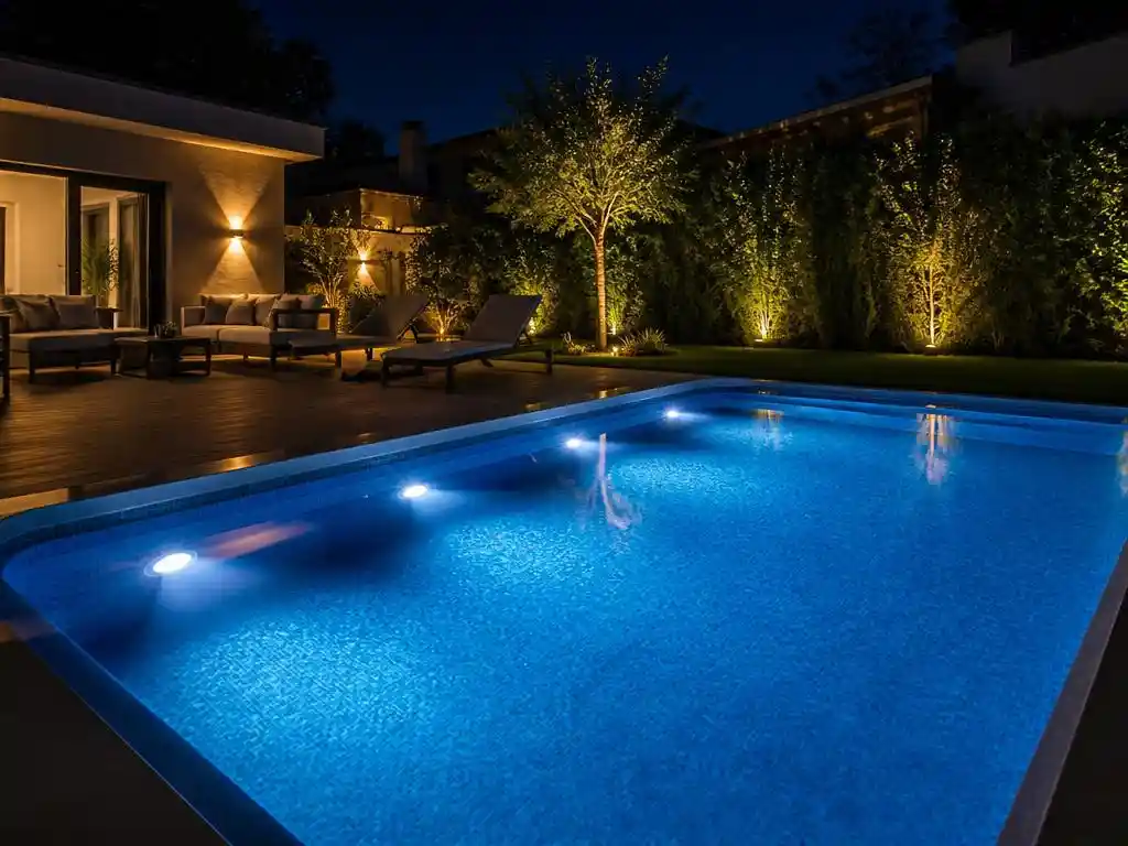 Innovare l'atmosfera notturna con i fari piscina led