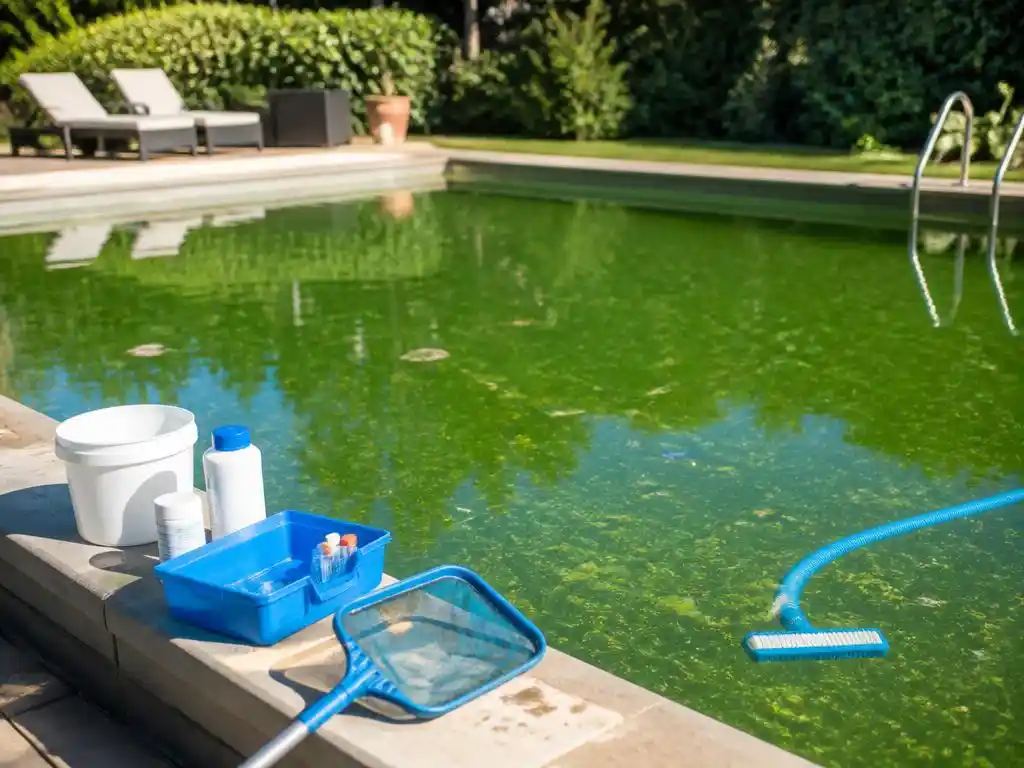 Piscina verde cosa fare per tornare a nuotare in acqua limpida