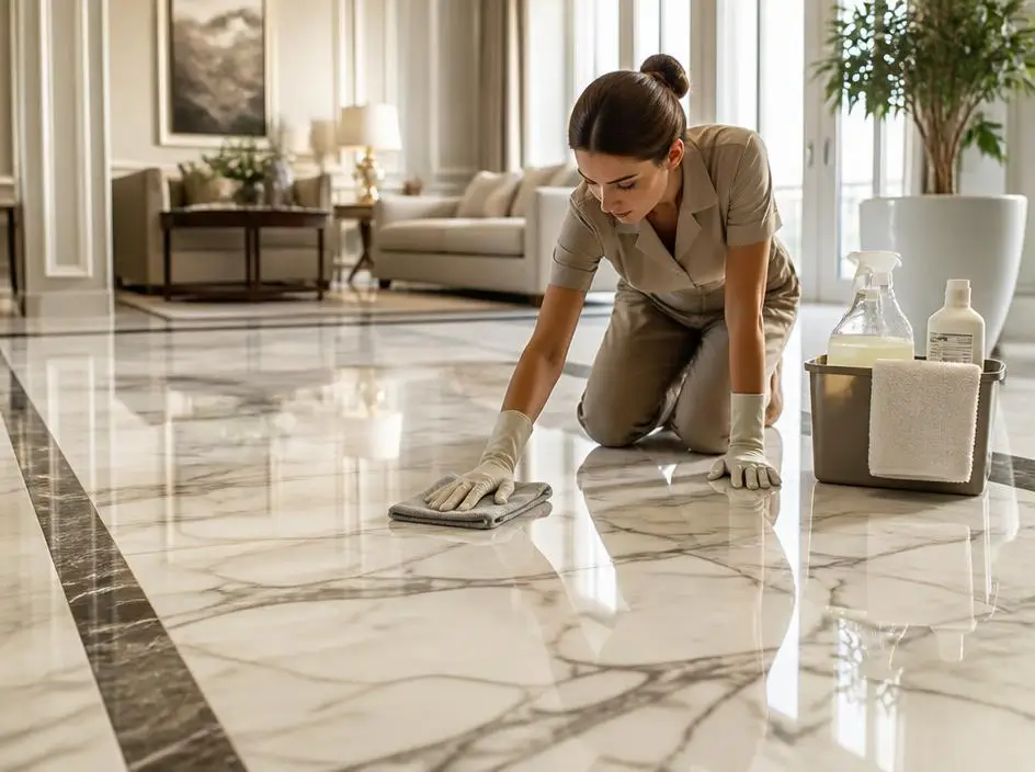 Segreti professionali per mantenere splendente il marmo